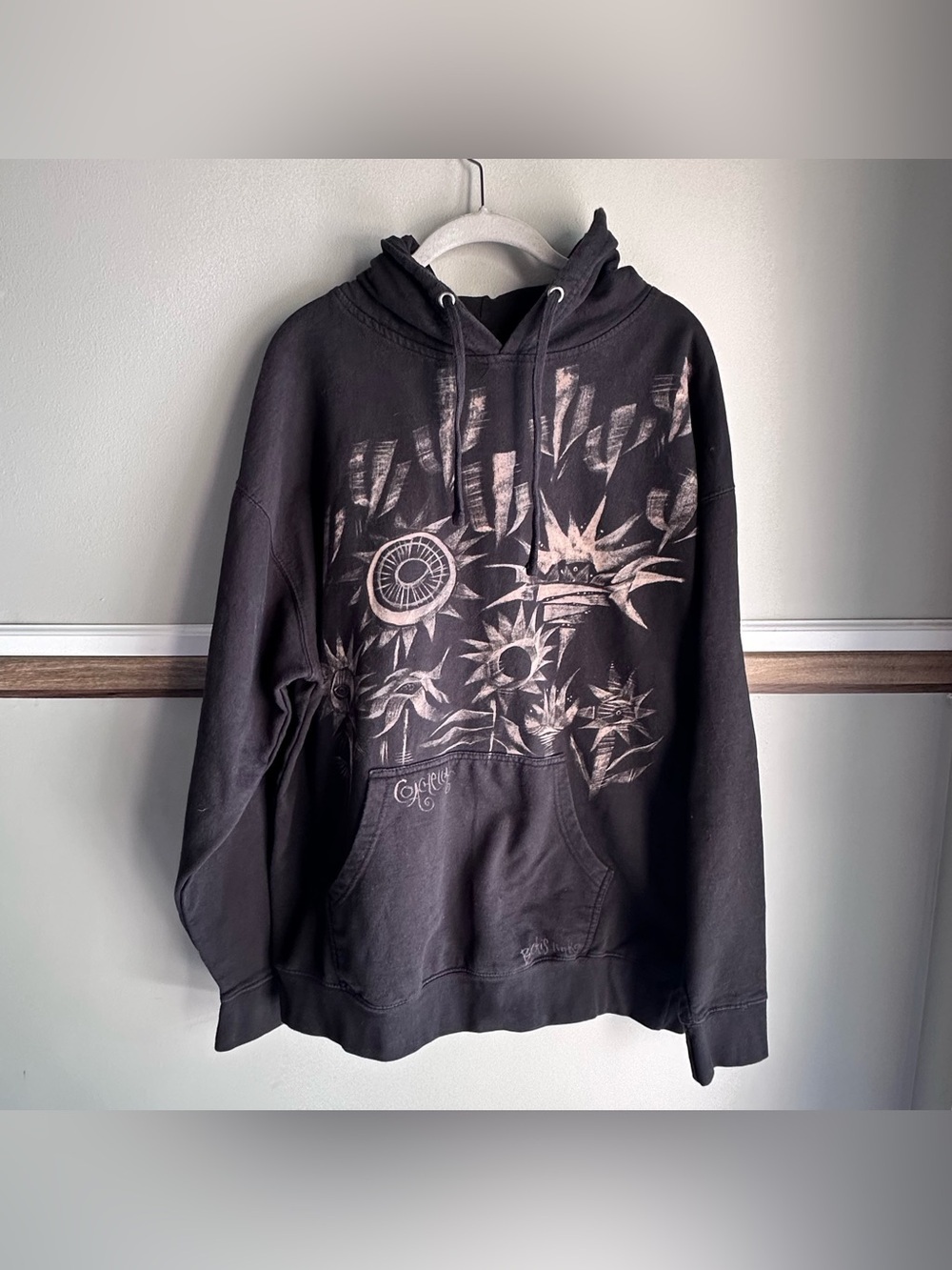 Coachella x Bad Otis Link Black Bleached Hoodie​